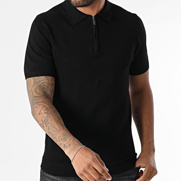 Frilivin - Polo a manica corta in maglia 636 nero