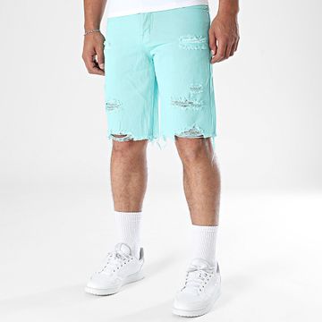 Frilivin - Pantaloncini di jeans 512 blu turchese