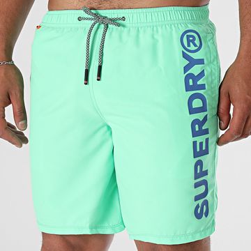 Superdry - Pantaloncini da bagno Sport Graphic 17 M3010248A Verde chiaro