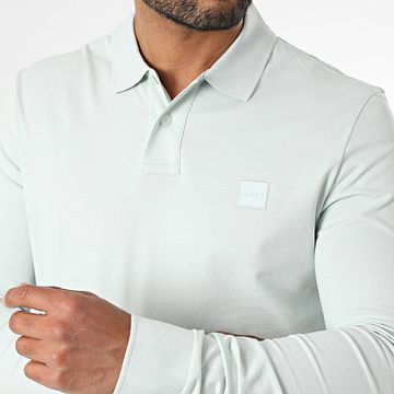 BOSS - Polo a maniche lunghe Passerby 50507704 Blu chiaro