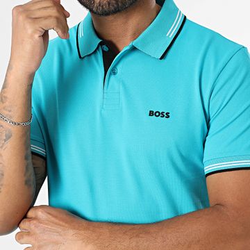 BOSS - Paul Slim Polo a maniche corte 50506193 Azzurro