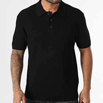 Classic Series - 572 Polo a manica corta a coste nero
