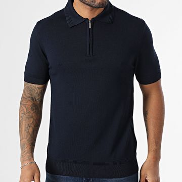 Classic Series - Polo manica corta a rete 565 blu navy