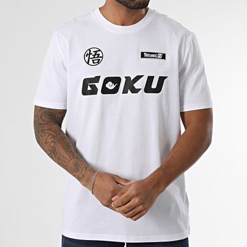 Dragon Ball Z - Maglietta Oversize Large Hybrid Goku Bianco