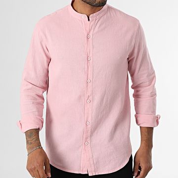 KZR - Camicia a maniche lunghe Collo da ufficiale 053 Rosa