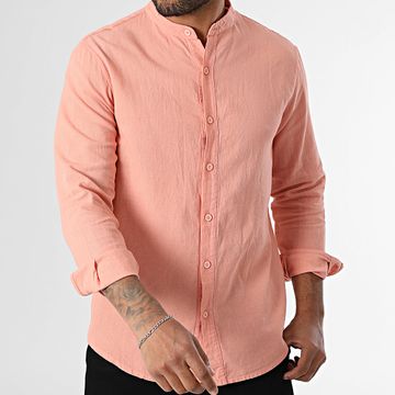 KZR - Camicia a maniche lunghe Collo da ufficiale 053 Corallo