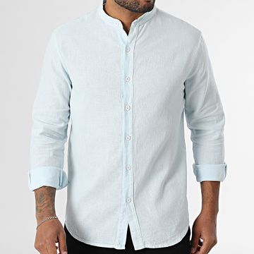 KZR - Camicia a maniche lunghe Collo da ufficiale 053 Azzurro