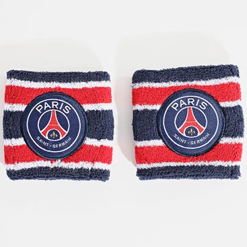 PSG - Set di 2 braccialetti in spugna P24117 Navy Red White