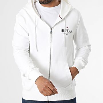 Tommy Hilfiger - Felpa Hilfiger con cappuccio 9375 Ecru