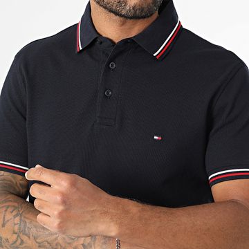 Tommy Hilfiger - Polo slim fit a manica corta con punta 7346 Navy