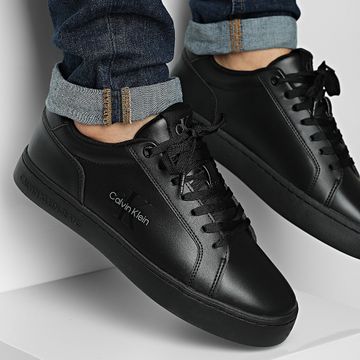 Calvin Klein - Sneakers classiche Cupsole Mono Leather 1369 Triple Black