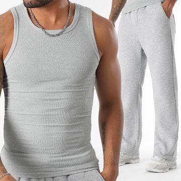LBO - 1929 1357 Set canotta e pantaloni da jogging grigio erica