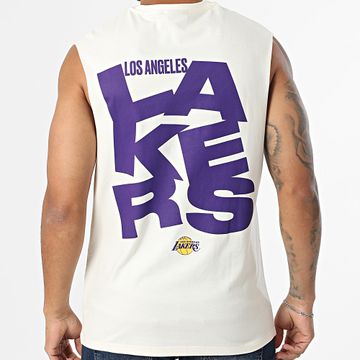 New Era - NBA Canotta grafica Los Angeles Lakers 60667737 Beige
