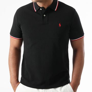 Polo Ralph Lauren - Polo Slim a manica corta personalizzata Original Player Nero