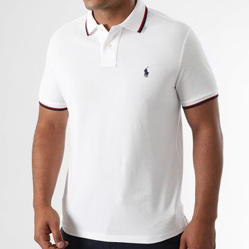 Polo Ralph Lauren - Polo Slim a manica corta personalizzata Original Player White