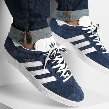 Adidas Originals - Gazelle BB5478 Collegiate Navy White Gold Metallic Sneakers