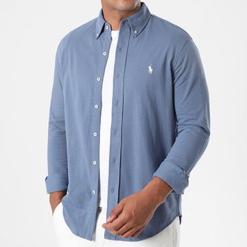 Polo Ralph Lauren - Camicia a maniche lunghe Oxford blu