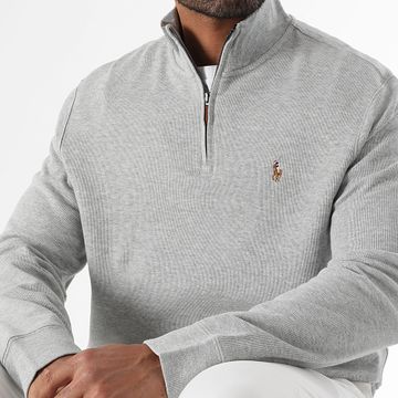 Polo Ralph Lauren - Classics Sweat Top Zip Collar Grigio erica