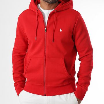 Polo Ralph Lauren - Original Player Felpa con zip e cappuccio rosso
