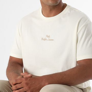 Polo Ralph Lauren - Tee Shirt Classic Fit Logo Embroidery Beige chiaro