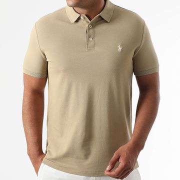 Polo Ralph Lauren - Polo a manica corta Custom Slim Fit Original Player Beige