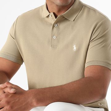 Polo Ralph Lauren - Polo a manica corta Custom Slim Fit Original Player Beige