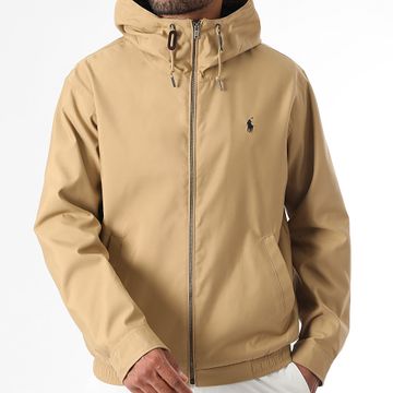 Polo Ralph Lauren - Giacca Original Player Camel con cappuccio e zip