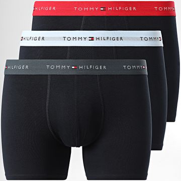 Tommy Hilfiger - Set di 3 boxer 2765 Navy Red Grey Charcoal