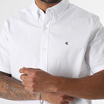 Calvin Klein - M124 Camicia a maniche corte bianca