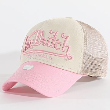 Von Dutch - Cappello Trucker Riverside 7030889 Beige Rosa