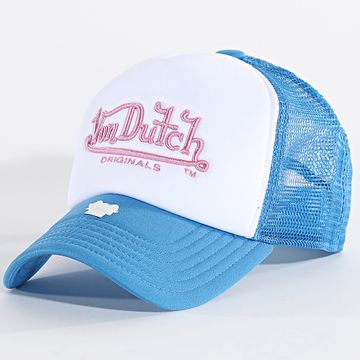 Von Dutch - Cappello Trucker Atlanta 7030897 Bianco Blu Reale