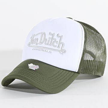 Von Dutch - Cappello trucker Atlanta 7030873 Bianco Verde Khaki