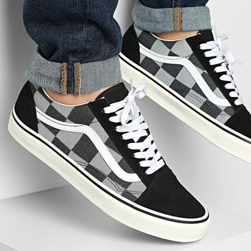Vans - Scarpe da ginnastica Old Skool D5NBMA1 Mono Checkerboard Nero