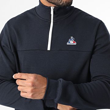 Le Coq Sportif - N1 Top con collo a cerniera 2520814 Blu navy