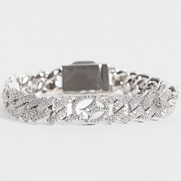 Make It Shine - Bracciale Strass Signature con maglie a punta in argento