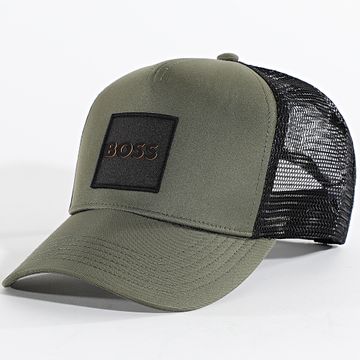 BOSS - Elliot Trucker Cap 50535622 Verde Khaki Nero