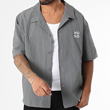 HUGO - Camicia Chaffle a maniche corte 50540111 Grigio