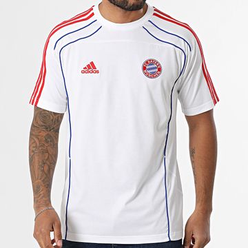 Adidas Sportswear - FC Bayern JF0587 Maglietta a righe bianche