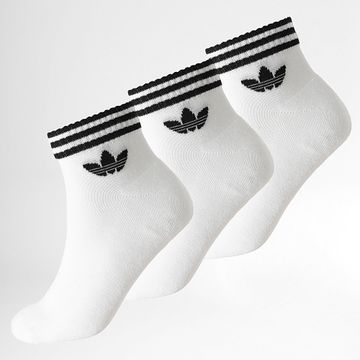 Adidas Originals - 3 paia di calzini a 3 strisce JV7435 Bianco