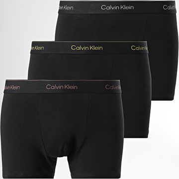 Calvin Klein - NB4286 Set di 3 boxer neri