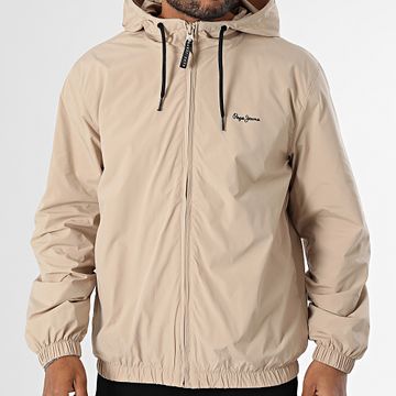 Pepe Jeans - Monson Giacca con cappuccio e zip PM403166 Beige