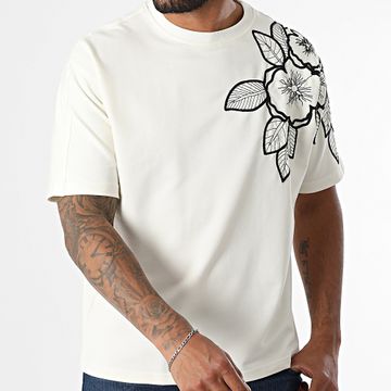 Classic Series - Maglietta oversize G-9 Light Beige Floral