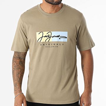 Jack And Jones - Frederiksberg Box Script Tee Shirt Verde Khaki
