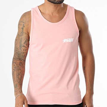 Jack And Jones - Sago Canottiera Slub Logo Piccolo Rosa