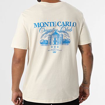 Luxury Lovers - Maglietta oversize Monte Carlo Country Club Blu Beige