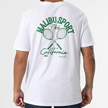 Luxury Lovers - Maglietta oversize Malibu Sport Club Verde Bianco