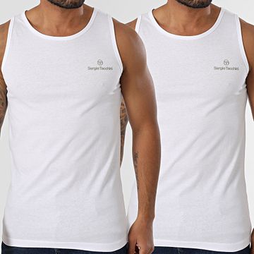 Sergio Tacchini - Confezione da 2 canottiere 39494236 Bianco