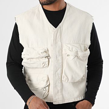 Uniplay - 69A Gilet senza maniche beige chiaro