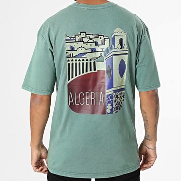 Black Industry - Maglietta oversize Algeria 037 Verde