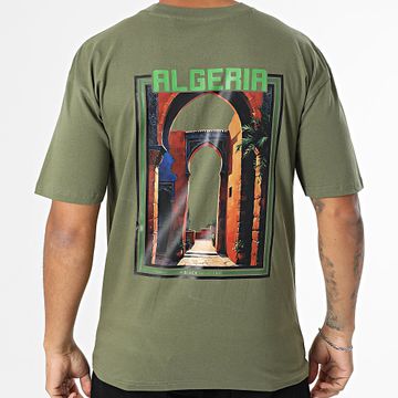 Black Industry - Maglietta oversize Algeria 042 Verde Khaki